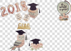  shabbychic  sticker  graduation  vector  watercolor   Watercolor Graduation Png  Transparent Png