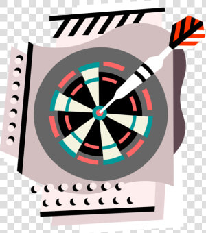 Dartboard Vector   Illustration  HD Png Download