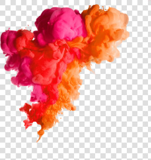  smoke  multicolor   Rainbow Of Acrylic Ink In Water  HD Png Download