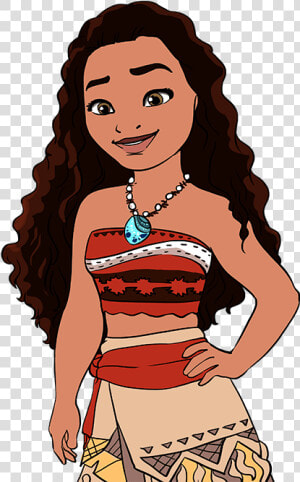 How To Draw Moana   Draw Moana Step By Step  HD Png Download