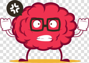 Transparent Nervous Emoji Png   Brain Emoji Transparent Sticker  Png Download