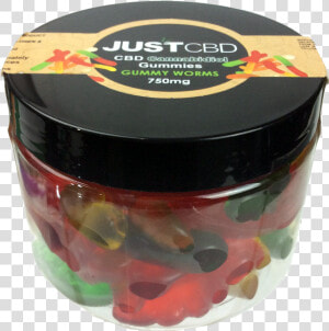 Just Cbd 750mg Gummy Worms   Gelatin Dessert  HD Png Download