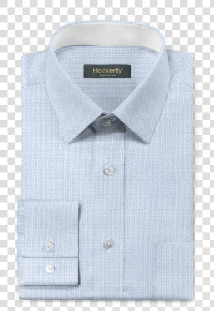 Premium Light Blue Micropattern Oxford Dress Shirt   White Dress Shirt Png  Transparent Png