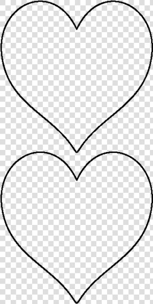 5 Inch Heart Template Printable  HD Png Download