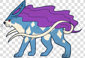 Day 19   Suicune   Cartoon  HD Png Download