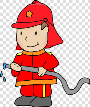 Firefighter  Fire  Extinguish  Extinction  Firefighters   Kids Firefighter Drawing  HD Png Download