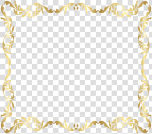 Wedding Border Clipart   Transparent Free Gold Border  HD Png Download