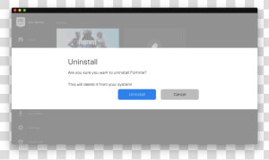 Fortnite Uninstall Or Exit  HD Png Download