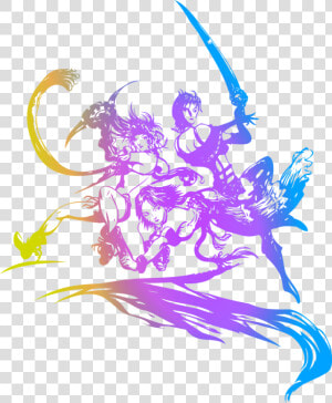 Yuna  Rikka And Paine Logo Concept Art From Final Fantasy   Final Fantasy X 2 Logo  HD Png Download