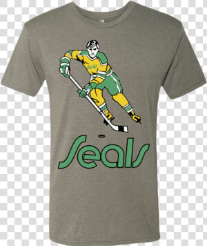 California Golden Seals Retro Men S Tri blend Tee   Figure Skating Shirts  HD Png Download