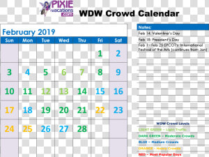 Disney Calendars February 2019  HD Png Download