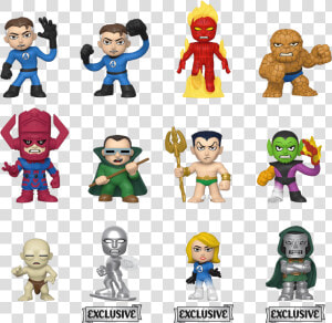 44811 Marvel Fantastic4 Gamestop Mm   Fantastic Four Mystery Minis  HD Png Download