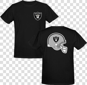 Oakland Raiders Majestic Nfl Helmet Logo T shirt Black   New England Patriots Helmet Tshirt  HD Png Download