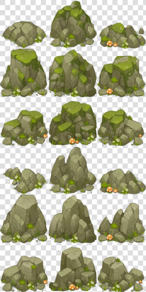 Concept Art Tree Platform Game Video Leaf   Rock Concept Art  HD Png Download