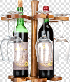 Sen Too Original Solid Wood Ornaments Wine Rack Wine   Wine Glass Upside Down Wood Rack  HD Png Download