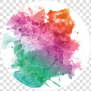 Mancha Colores  círculo   Watercolor Splatter Background  HD Png Download