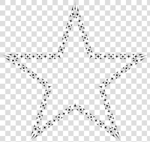 Black And White Star Outline   Beyaz Yildiz  HD Png Download