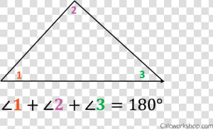 Triangle Sum Theorem   Triangle  HD Png Download