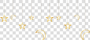  ftestickers  clipart  stars  moons  hanging  gold   Gold  HD Png Download