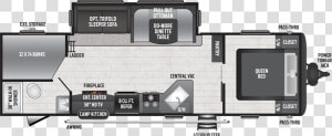 Keystone Hideout 28bhs Floor Plan  HD Png Download