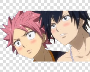 Natsu And Gray Shocked  HD Png Download