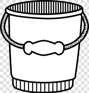 Black And White Clipart Of Water Bucket   Bucket Black And White Clipart  HD Png Download