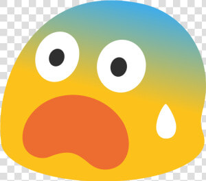 Scared Emoji Png   Android Shock Emoji Png  Transparent Png