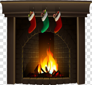  christmas  fireplace   Transparent Fireplace Png  Png Download