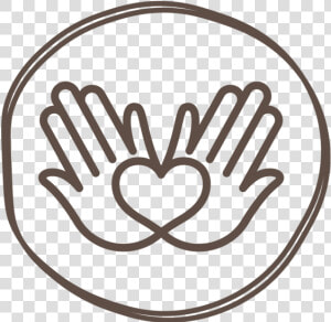 Two Hands Heart Icon   Icon Transparent Png Heart Hand  Png Download