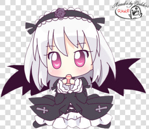 Rozen Maiden  Render Manga  And Suigintou Chibi Image   Rozen Maiden Suigintou Chibi  HD Png Download