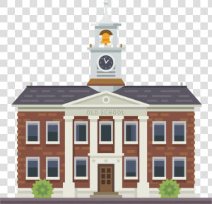 Building School Ancient University Illustration Church   Old School Building Png  Transparent Png