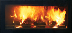 Wood Fire Firebed   Built In Wood Fireplace Nz  HD Png Download