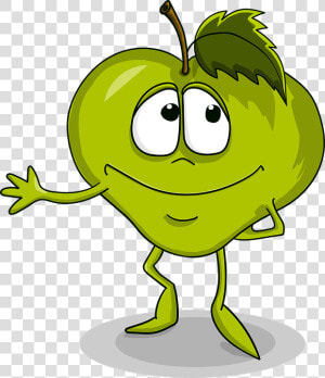 Apple  Cute  Smile  Cartoon  Sheet  Joy  Kindness   Cute Green Apples Cartoon  HD Png Download