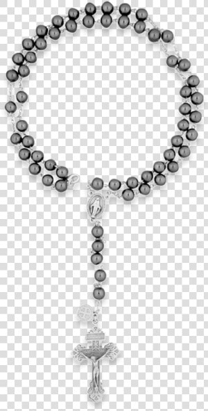 Hematite Rosary Beads   Rosary Beads Transparent  HD Png Download