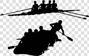 Transparent Kayaking Clipart   White Water Rafting Silhouette  HD Png Download