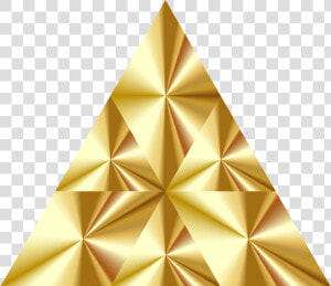 Prism 3 Clip Arts   Clip Art Triangle Gold  HD Png Download