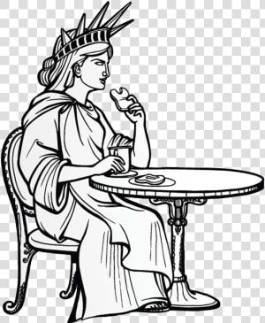 Picture Freeuse Library Of Liberty Illustration To   Liberty Statue Illustration  HD Png Download