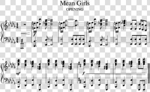 Meet The Plastics Piano Sheet Music  HD Png Download