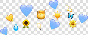  crown  emoji  blue  yellow   Crown Of Emoji Blue  HD Png Download