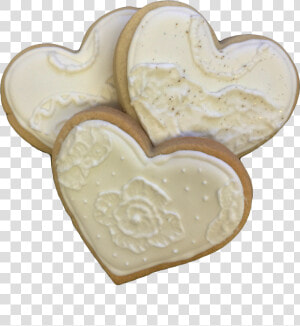 Wedding Heart Cookies   Iced Sugar Cookies Clip Art  HD Png Download