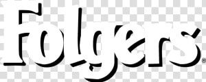 Folgers Logo Black And White   Calligraphy  HD Png Download