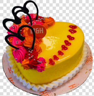 Heart Shape Pineapple Cake   Cake Images Heart Shape  HD Png Download