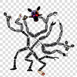 Monster Mangle Has 4 Heads  5 Hands  1 Hook And 3 Legs   Mangle Legs  HD Png Download