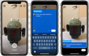 Twitter Camera   Mobile App Text Editor  HD Png Download