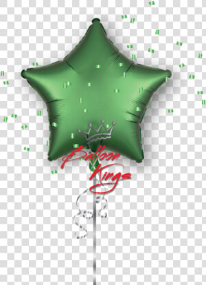 Satin Luxe Emerald Green Star   Balloon  HD Png Download