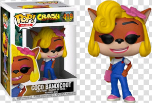 Coco Bandicoot Funko Pop  HD Png Download