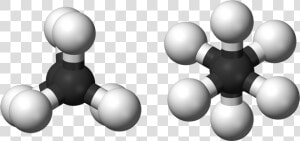 Ethane Rotamers 3d Balls   Ethane Ball And Stick Model  HD Png Download