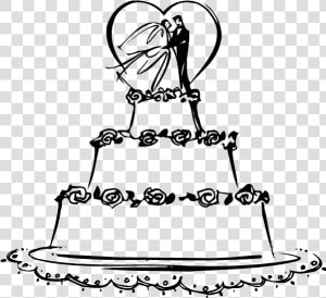 Free Wedding Cake Clipart Image   Wedding Cake Clip Art  HD Png Download