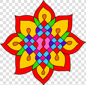 Goddess Clipart Rangoli   Diwali Rangoli Clipart  HD Png Download