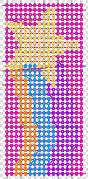 Alpha Pattern   Diagonal Friendship Bracelet Pattern  HD Png Download